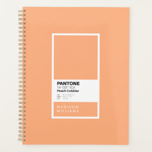 Personalisiertes Peach-Notebook Individuelle Nam Planer