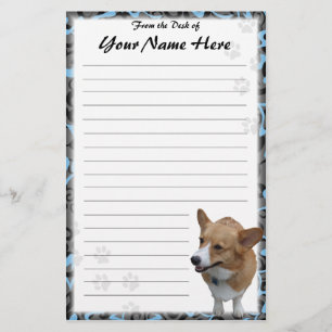 Personalisiertes Pembroke-Walisercorgi-Briefpapier Briefpapier