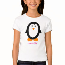 Personalisiertes Penguin-Shirt für Mädchen