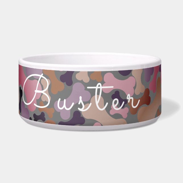 Personalisiertes personalisiertes Hundebandgeschen Napf (Links)