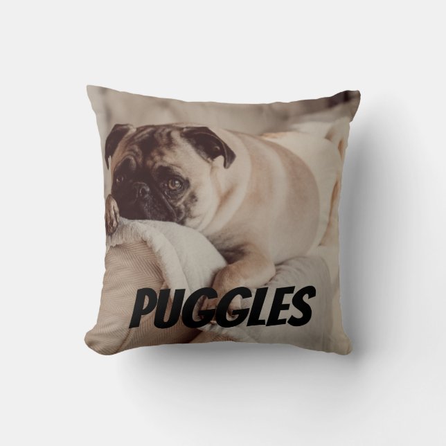 Personalisiertes Pet-Foto-Keepake-Memory-Pilz Kissen (Vorderseite)