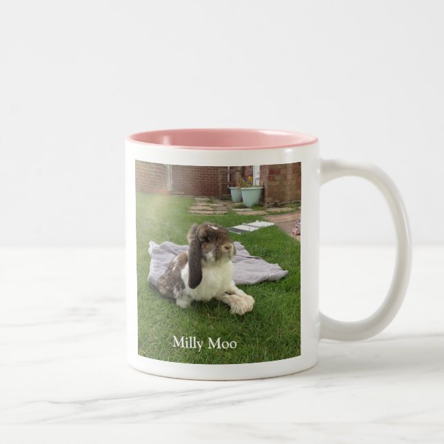 Personalisiertes Pet-Foto Zweifarbige Tasse (Rechts)