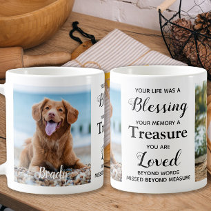 Personalisiertes Pet Loss Keepake Dog Memorial Fot Kaffeetasse
