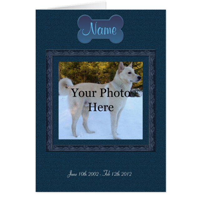 Personalisiertes Pet-Memorial (Vorne)