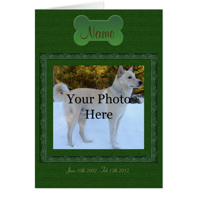 Personalisiertes Pet-Memorial (Vorne)