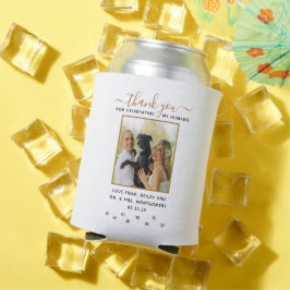 Personalisiertes Pet Wedding Foto Vielen Dank Dosenkühler
