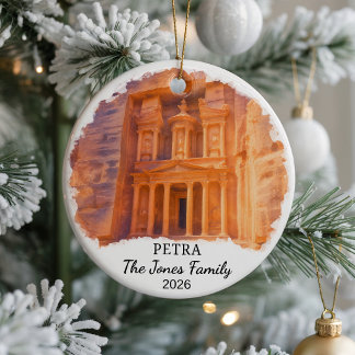 Personalisiertes Petra-Keramik-Ornament, individue Keramik Ornament