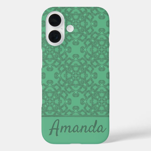 Personalisiertes Pfeffergrün Case-Mate iPhone Hülle (Rückseite)