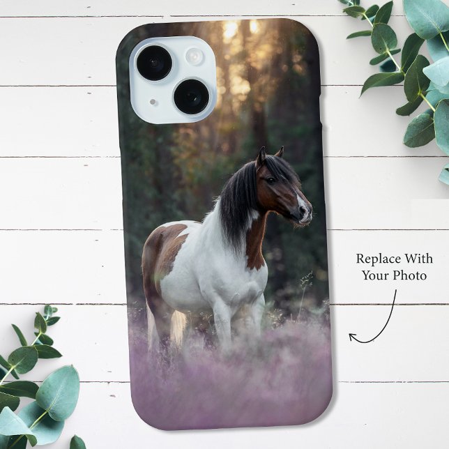 Personalisiertes Pferd Foto iPhone 15 Fall Case-Mate iPhone Hülle (Von Creator hochgeladen)