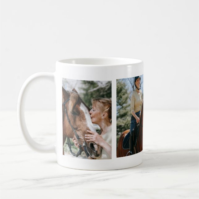 Personalisiertes Pferd Girl Kaffeetasse (Links)