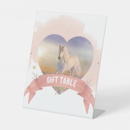 Personalisiertes Pferd Sockelschild