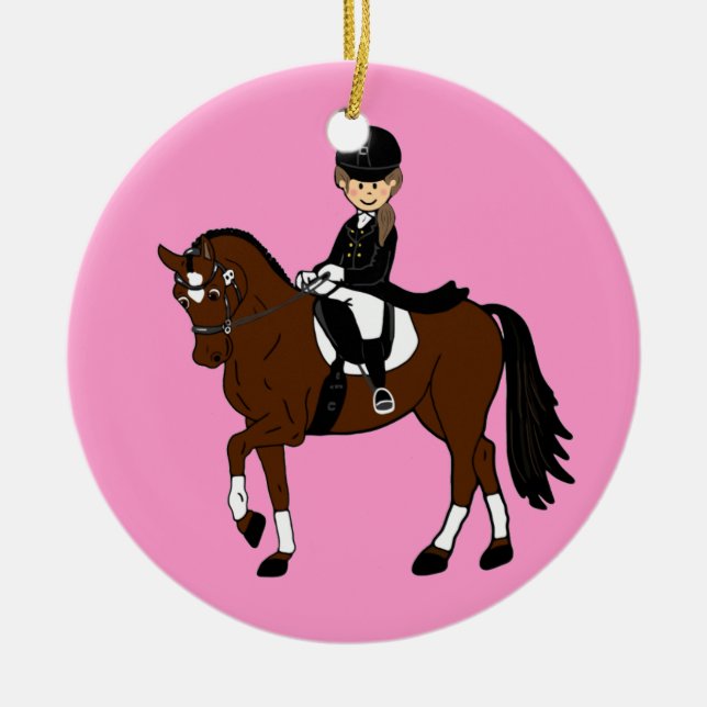 Personalisiertes Pferd- und Reitzubehör Keramikornament (Vorne)