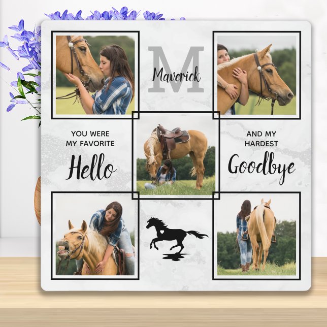 Personalisiertes Pferdegepferd 5 Foto Keepake Fotoplatte (Von Creator hochgeladen)