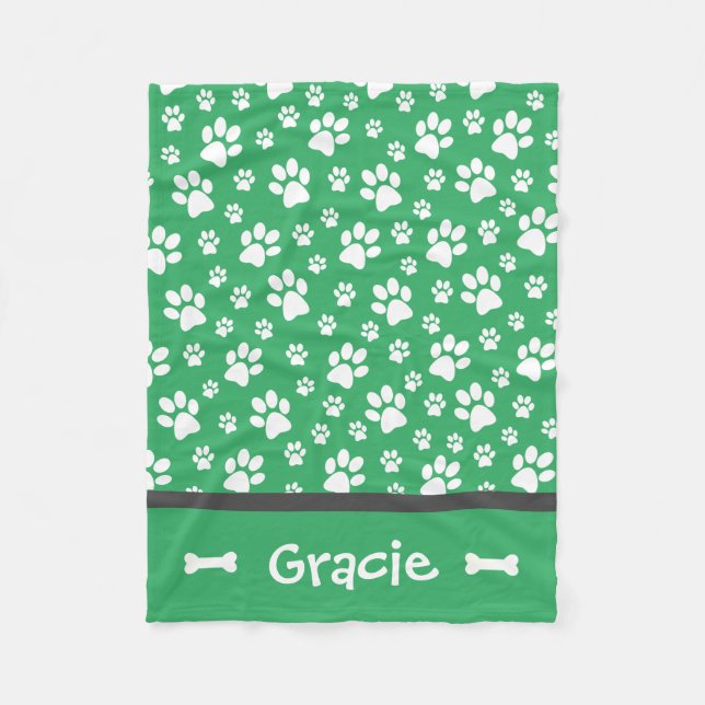 Personalisiertes Pflaster-Druckkopf-Fleece Fleecedecke (Vorderseite)