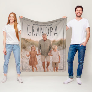 Personalisiertes PhotoPop Wir lieben dich so sehr Fleecedecke