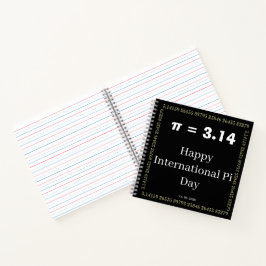 Personalisiertes Pi-Day-Notizbuch - Froher Interna Notizbuch