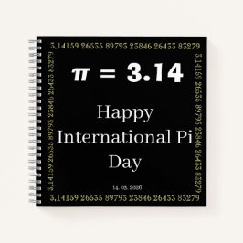 Personalisiertes Pi-Day-Notizbuch - Froher Interna Notizbuch