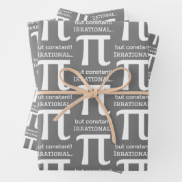 Personalisiertes Pi Symbol, Math Lover Geschenkpapier Set