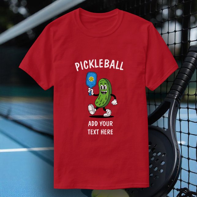 Personalisiertes Pickle Pickleball Funny T-Shirt (Von Creator hochgeladen)