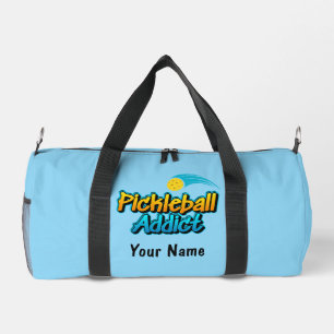 Personalisiertes Pickleball Addict Blue Duffle Bag