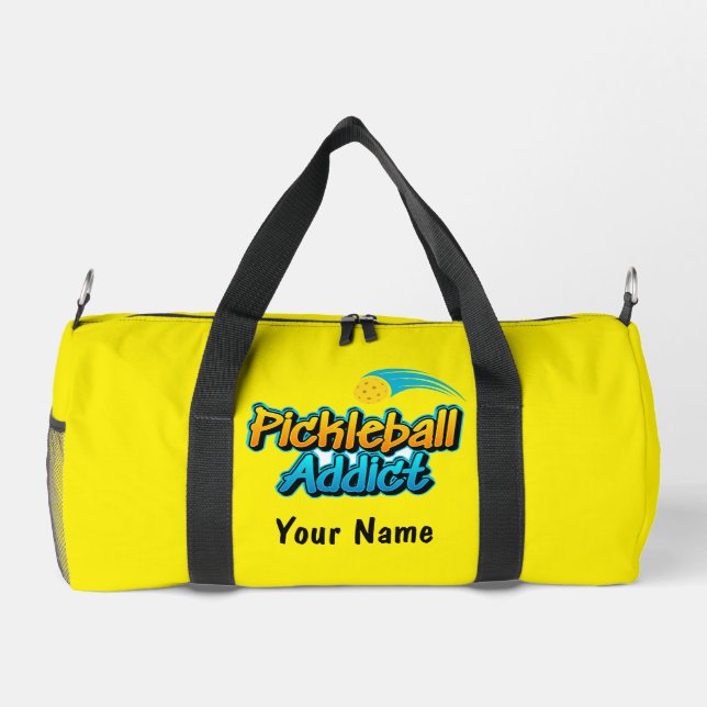Personalisiertes Pickleball Addict Duffle Bag (Rückseite)