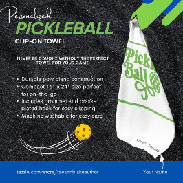 Personalisiertes Pickleball-Clip-Tuch Golfhandtuch