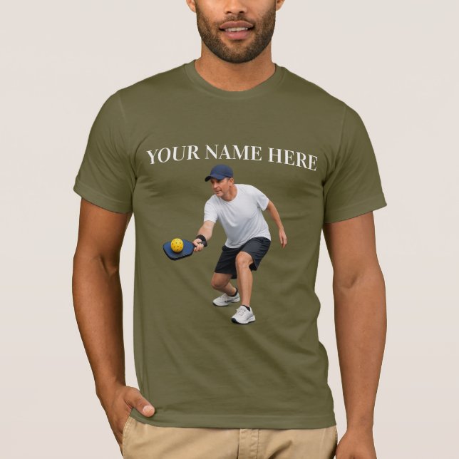Personalisiertes Pickleball-Design T-Shirt (Vorderseite)