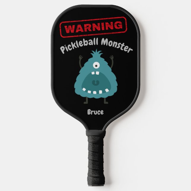 Personalisiertes Pickleball-Monster Pickleball Schläger (Vorderseite)