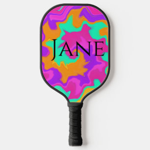 Personalisiertes Pickleball-Paddel - farbenfroher Pickleball Schläger