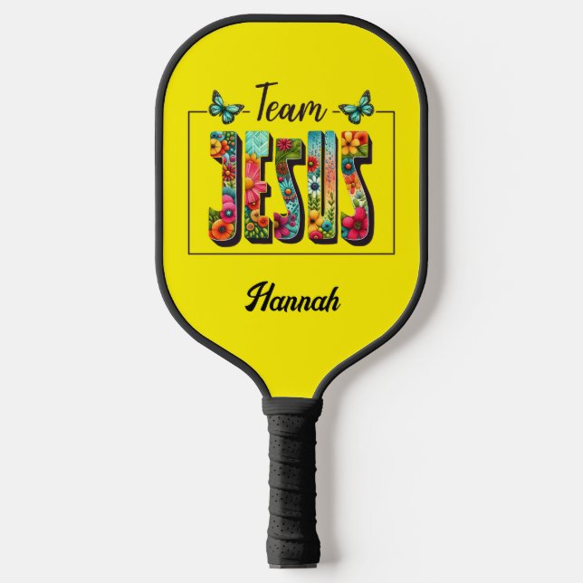 Personalisiertes Pickleball-Paddle-Team Jesus-Desi Pickleball Schläger (Vorderseite)