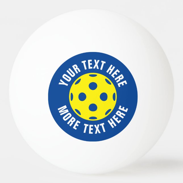 Personalisiertes Pickleball-Tischtennis Tischtennisball (Vorderseite)