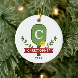 Personalisiertes Pickleball Weihnachtsschmuck