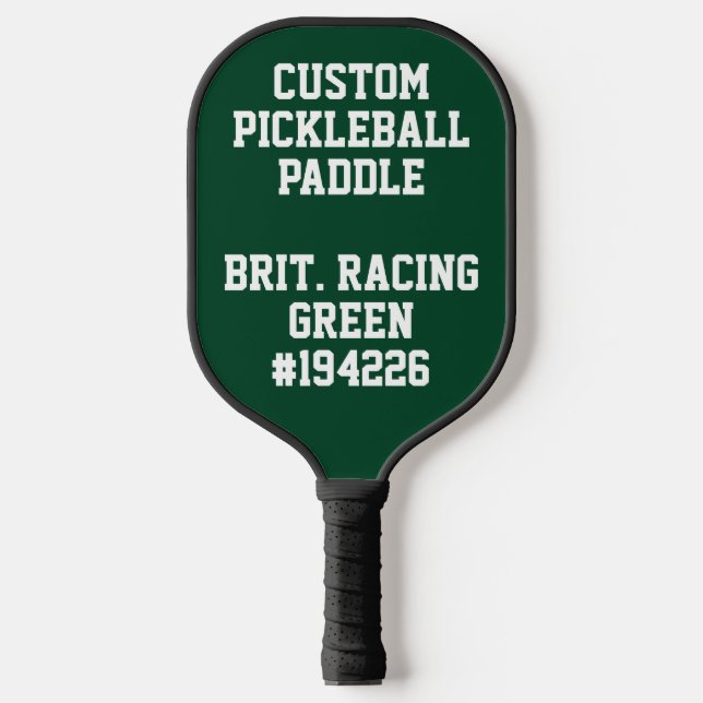 Personalisiertes PICKLEBALLPADDLE - GRÜNEN Pickleball Schläger (Vorderseite)