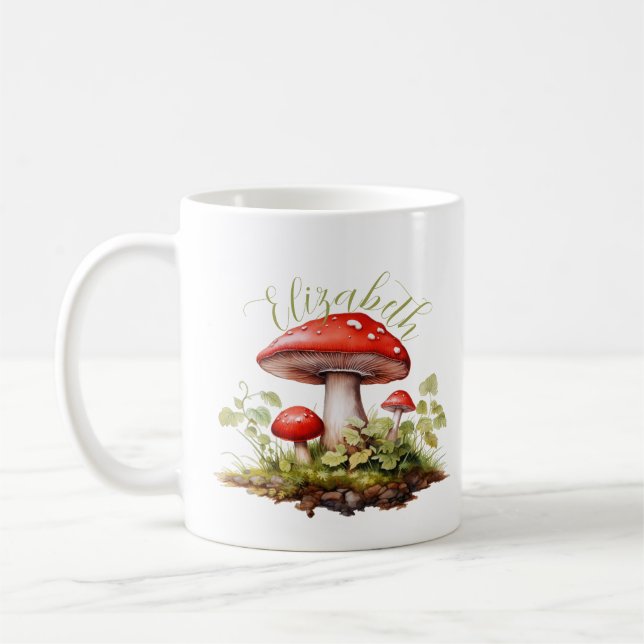 Personalisiertes Pilz Kaffeetasse (Links)