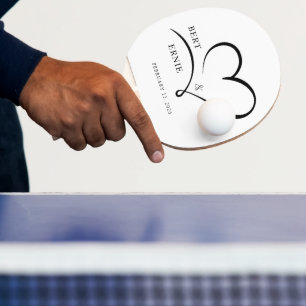 Personalisiertes Ping-Pong-Schläger-Hochzeits-Sond Tischtennis Schläger