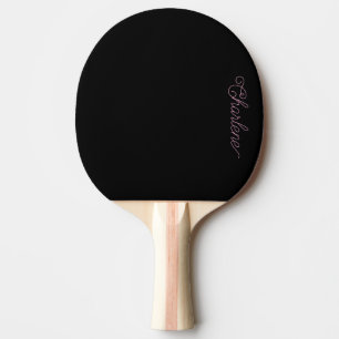 Personalisiertes Pingpong Paddel in Schwarz und Ro Tischtennis Schläger