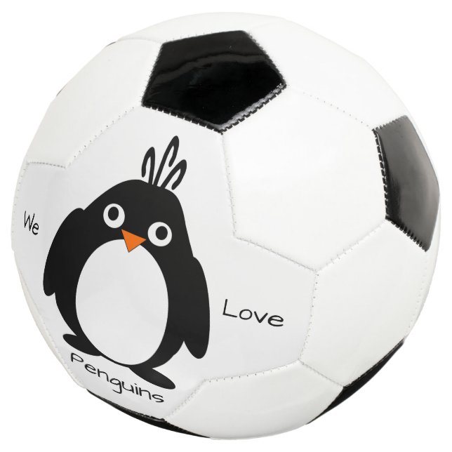 Personalisiertes Pinguin-Design Fußball (Dreiviertel)