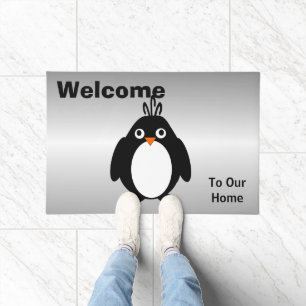 Personalisiertes Pinguin-Design Fußmatte