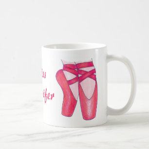 Personalisiertes Pink Ballet Pointe Tanzlehrer Ges Tasse