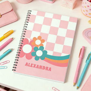 Personalisiertes PInk Girl School Notebook Notizblock