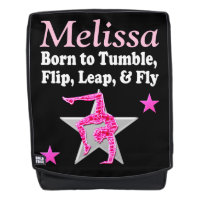 PERSONALISIERTES PINK-TUMBLING-GYMNAST-RÜCKPACKUNG