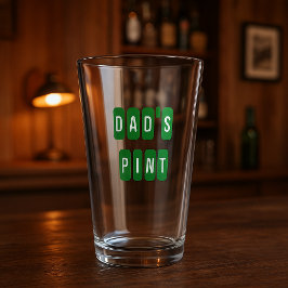 Personalisiertes Pint-Glas des Vaters - Custom Ber Glas