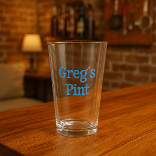 Personalisiertes Pint-Glas Glas