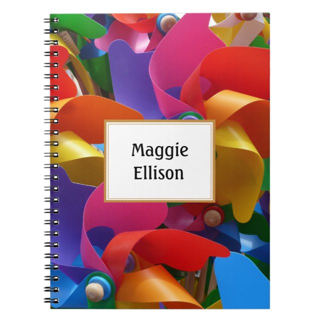 Personalisiertes Pinwheel-Notebook Notizblock (Vorderseite)