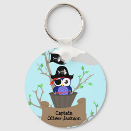 Personalisiertes Pirate Kinderzimmer Design Schlüsselanhänger