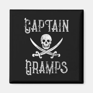 Personalisiertes Piratengeschenk für Bootsfahrer C Magnet