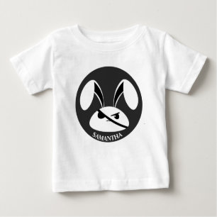 Personalisiertes Piratenkaninchen Baby T-shirt
