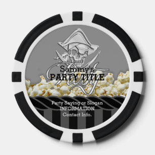 Personalisiertes Piratentag-Party Pokerchips