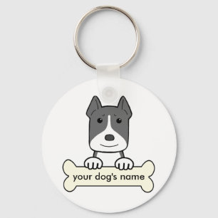 Personalisiertes Pitbull Schlüsselanhänger