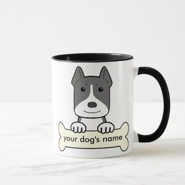 Personalisiertes Pitbull Tasse (Rechts)